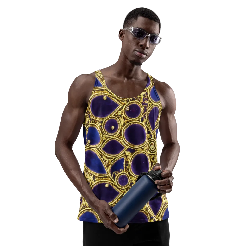Gilded Midnight on Men's Tank Top — Front
