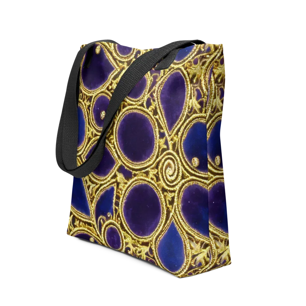 Gilded Midnight on Tote Bag — Front