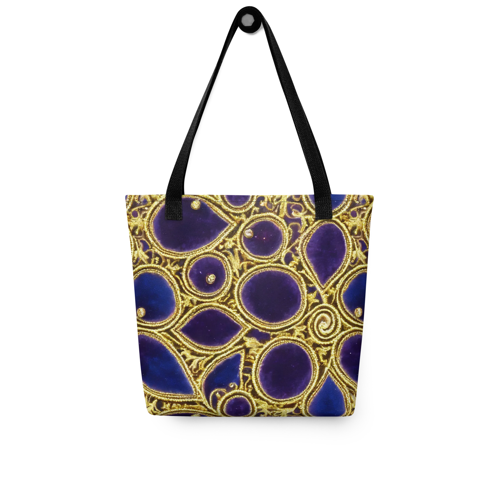 Gilded Midnight on Tote Bag — Front