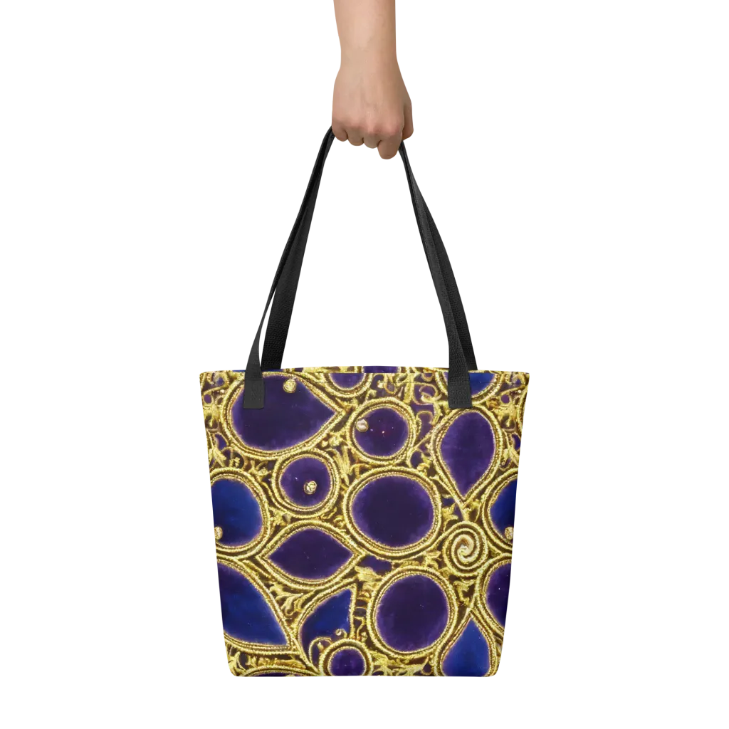 Gilded Midnight on Tote Bag — Front