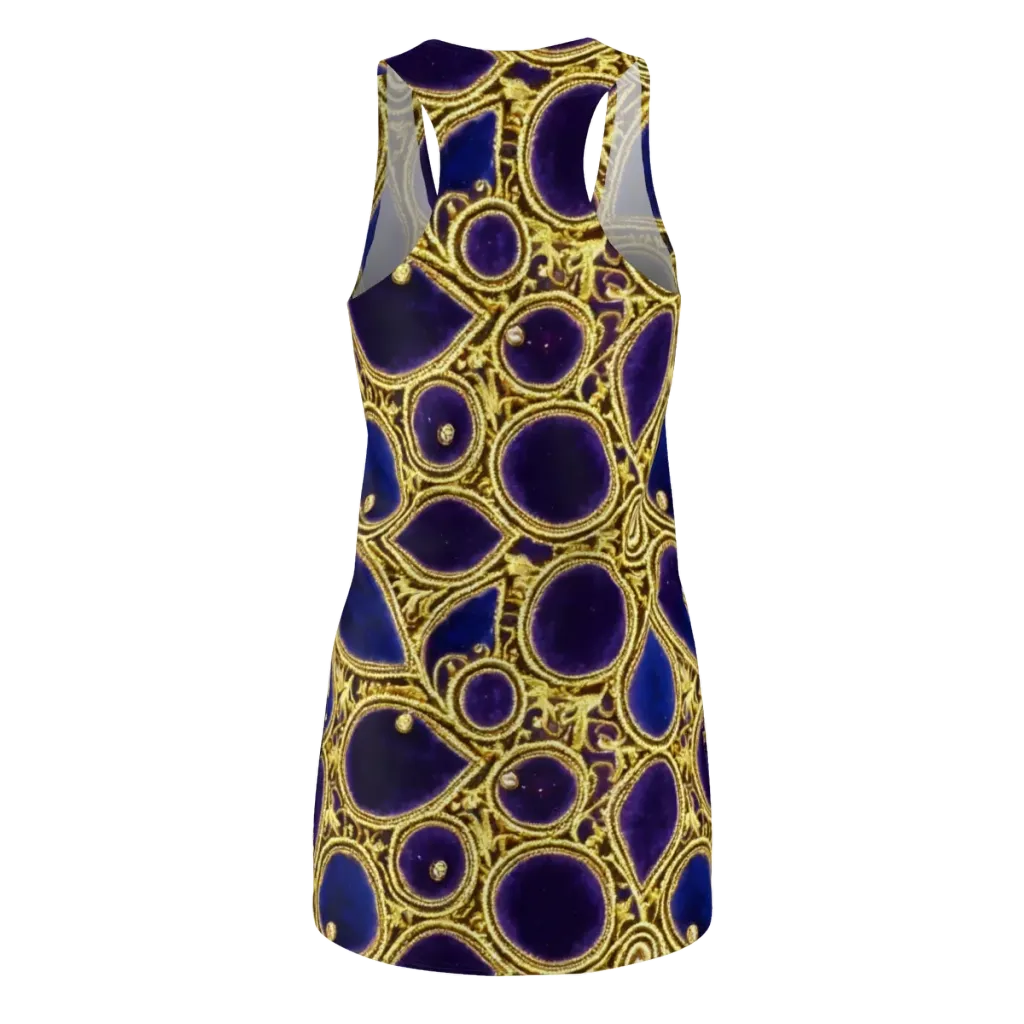 Gilded Midnight on Racerback Dress — Back