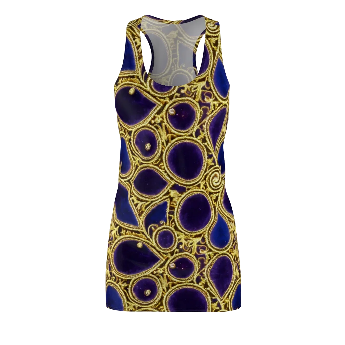 Gilded Midnight on Racerback Dress — Front