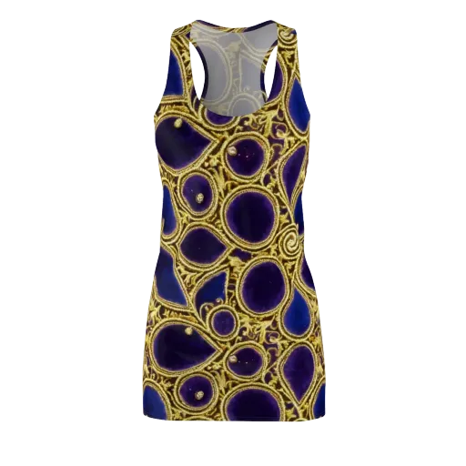 Gilded Midnight on a Racerback Dress