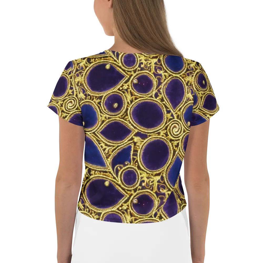 Gilded Midnight on Crop Tee — Back