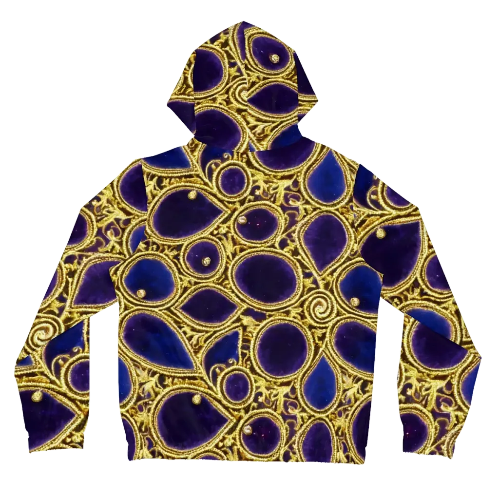 Gilded Midnight on Women's Full-Zip Hoodie — Back