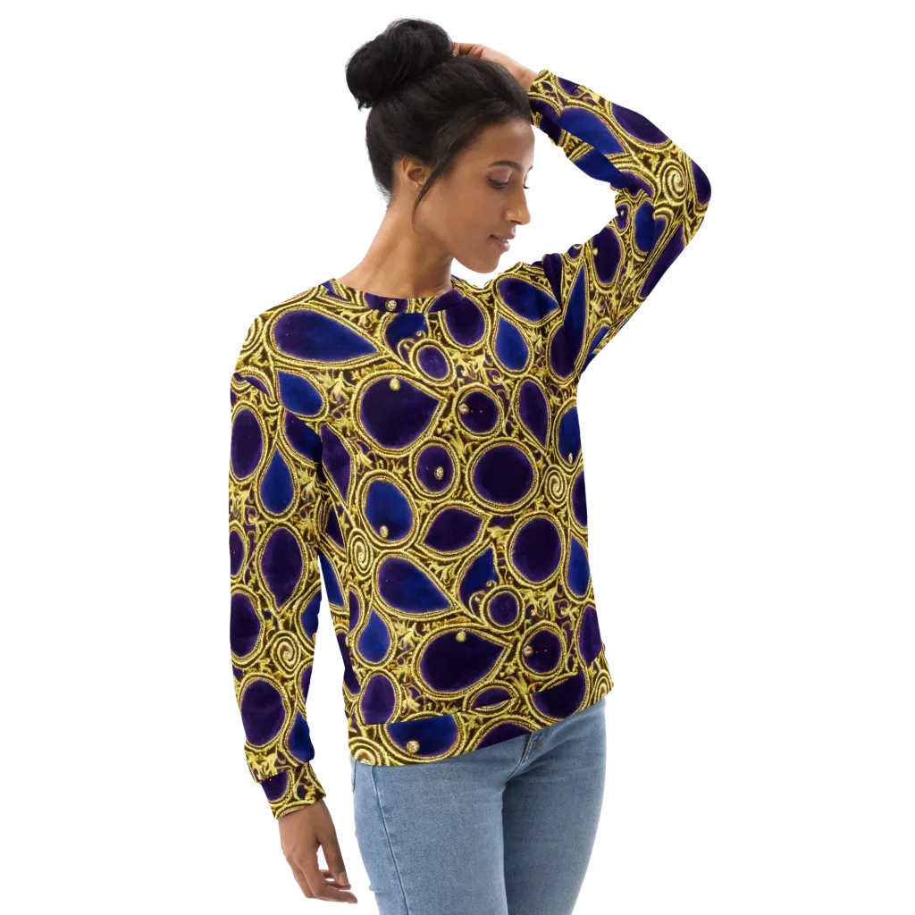 Gilded Midnight on Sweatshirt — Right Front