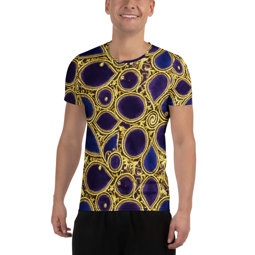 Gilded Midnight on Men's Athletic T-Shirt — Front