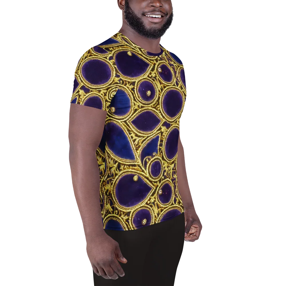 Gilded Midnight on Men's Athletic T-Shirt — Right
