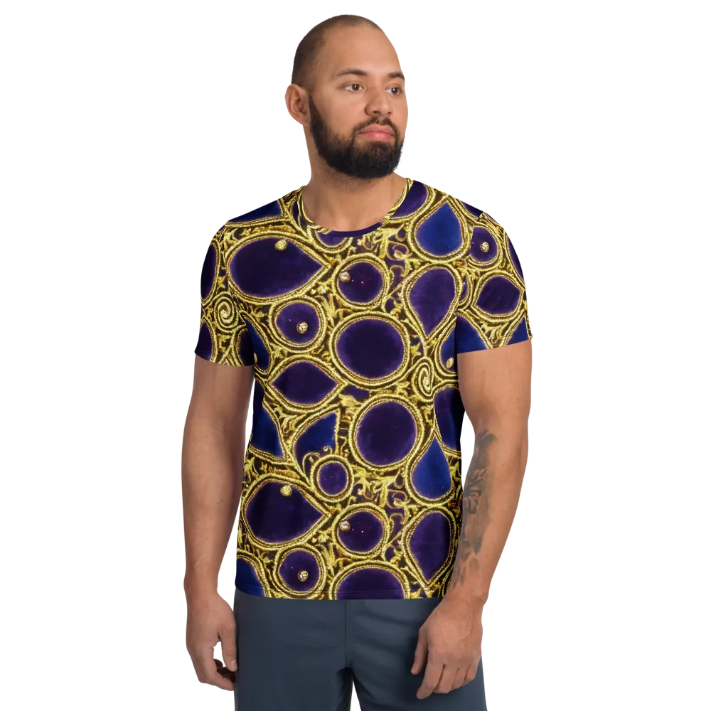 Gilded Midnight on Men's Athletic T-Shirt — Front