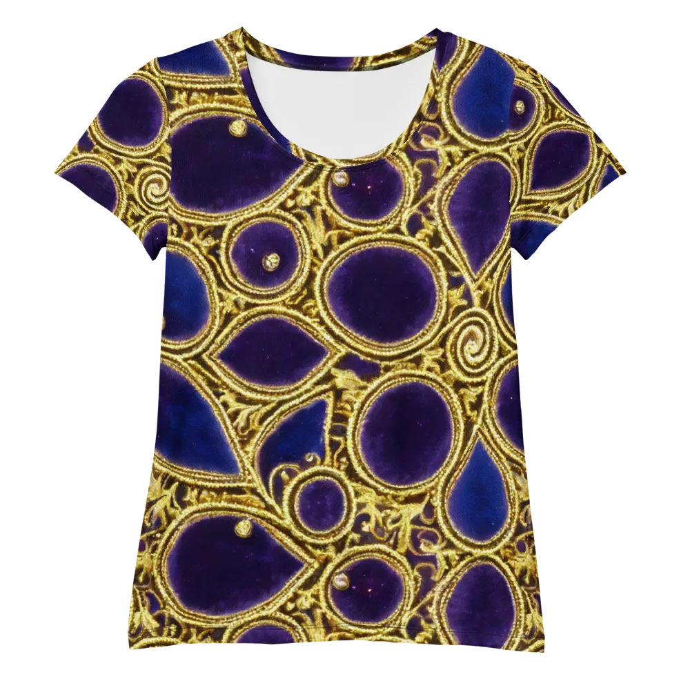 Gilded Midnight on Women's Athletic T-Shirt — Front