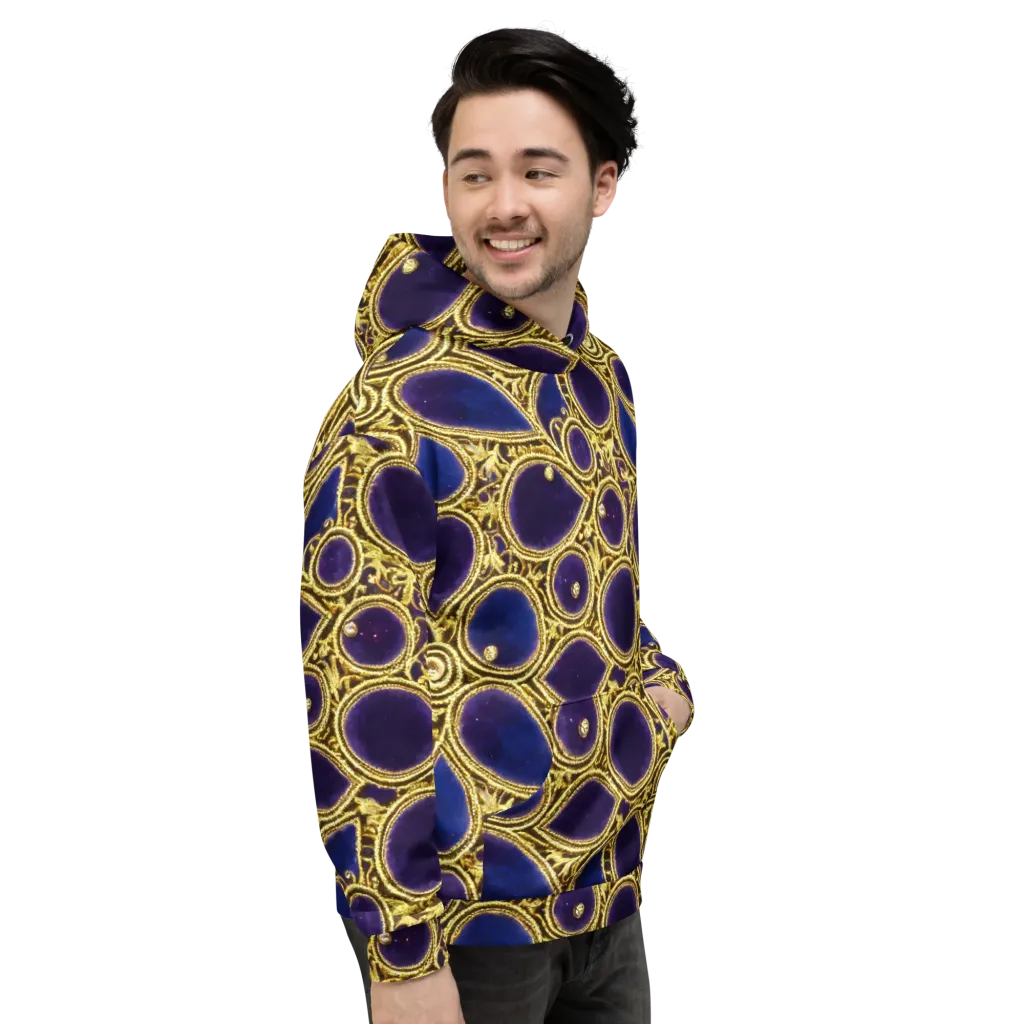 Gilded Midnight on Hoodie — Right