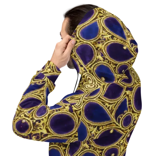 Gilded Midnight on a Hoodie