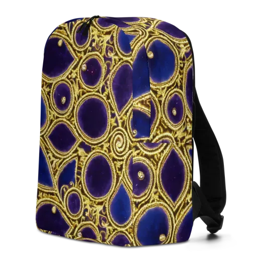 Gilded Midnight on a Minimalist Backpack