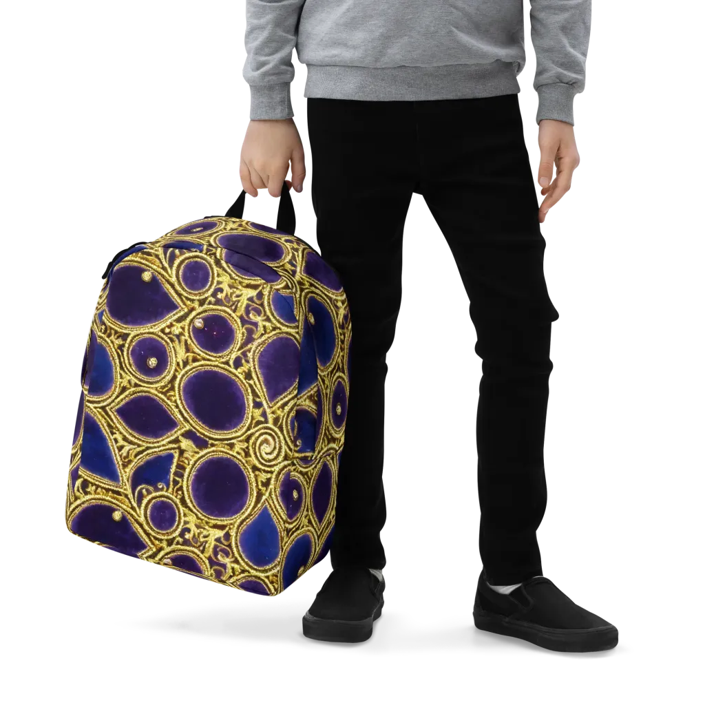 Gilded Midnight on Minimalist Backpack — Zoomed-in