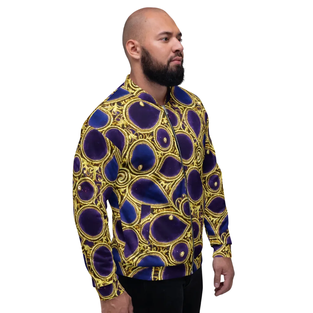 Gilded Midnight on Bomber Jacket — Right