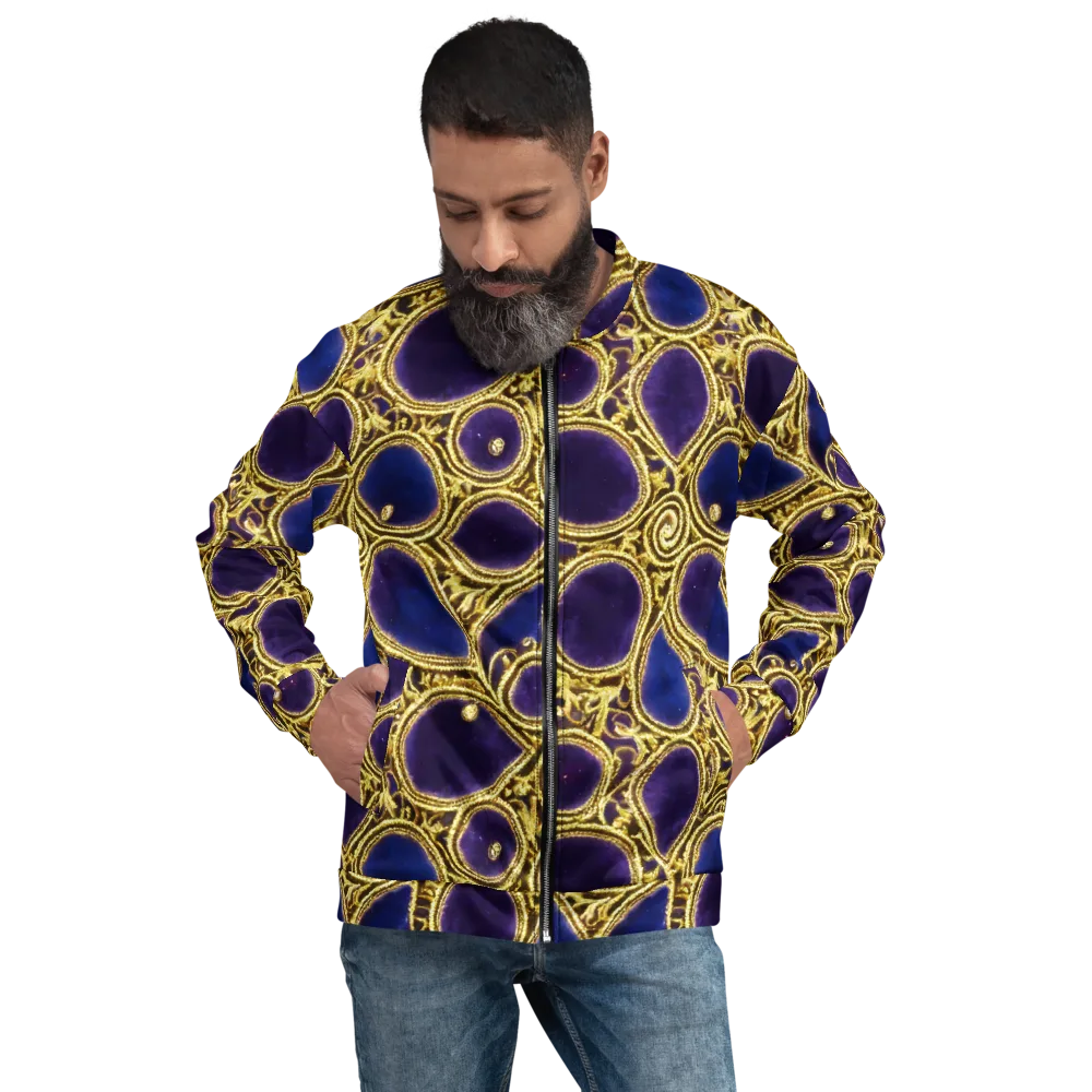 Gilded Midnight on Bomber Jacket — Front