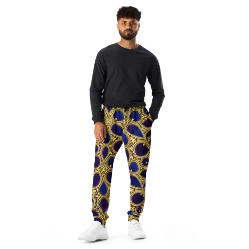 Gilded Midnight on a Men's Joggers