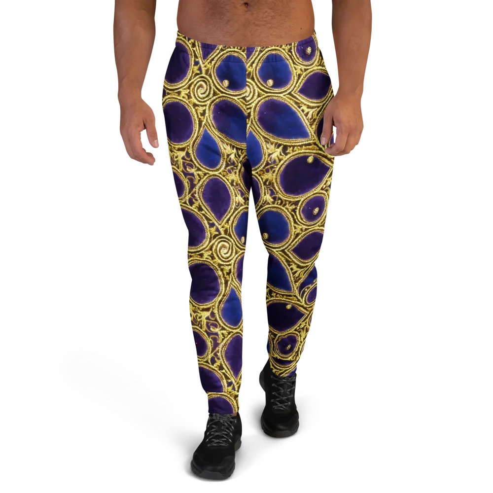 Gilded Midnight on Men's Joggers — Front