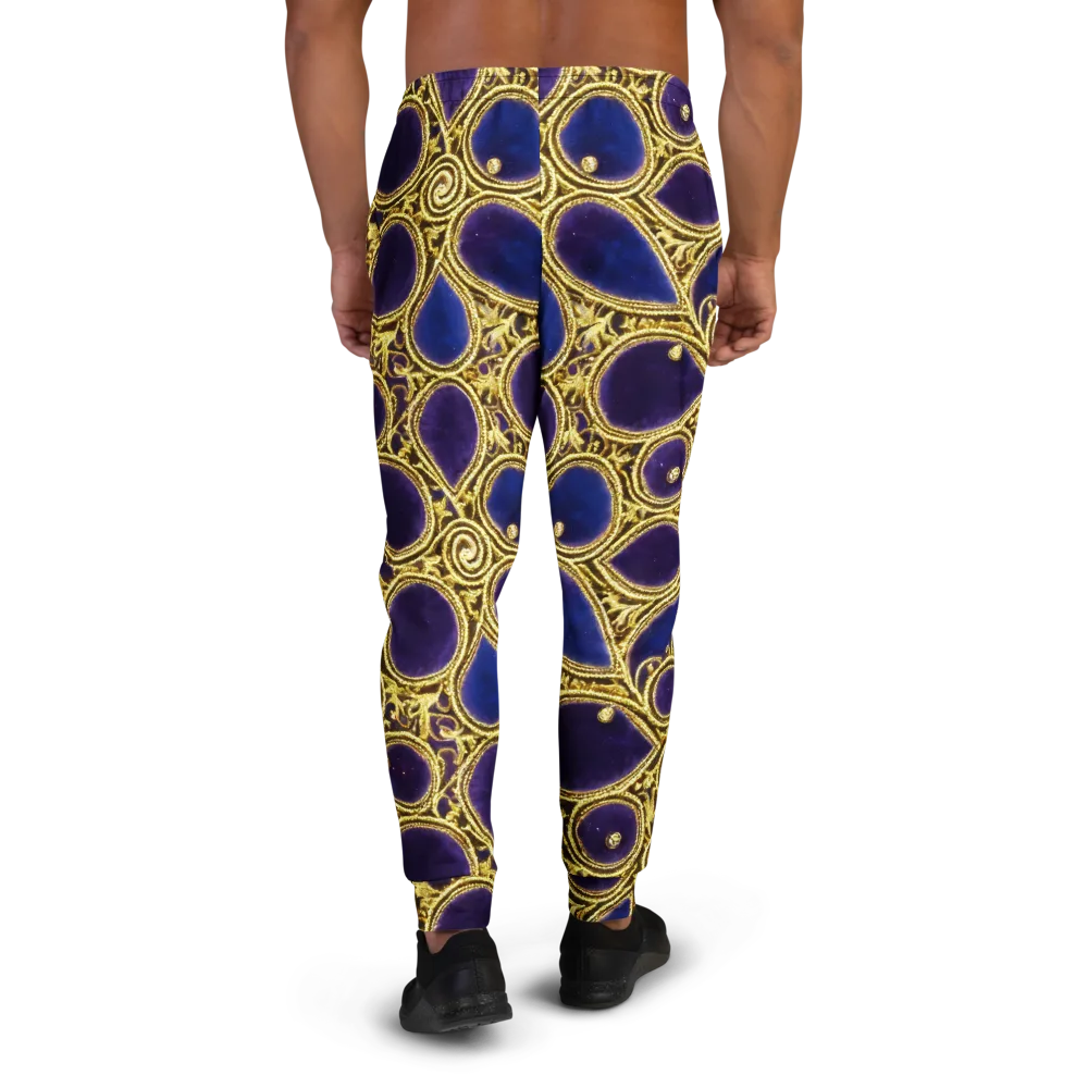 Gilded Midnight on Men's Joggers — Back