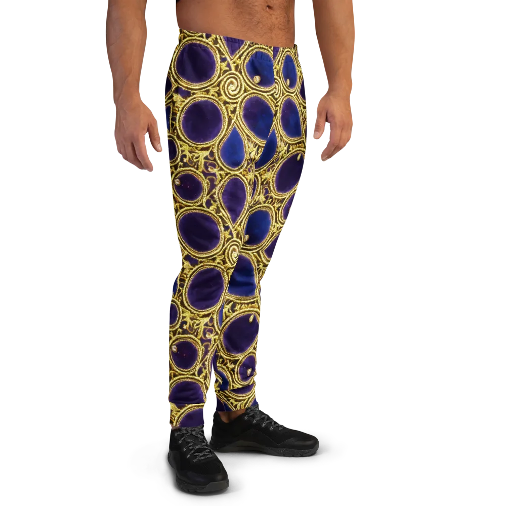 Gilded Midnight on Men's Joggers — Right