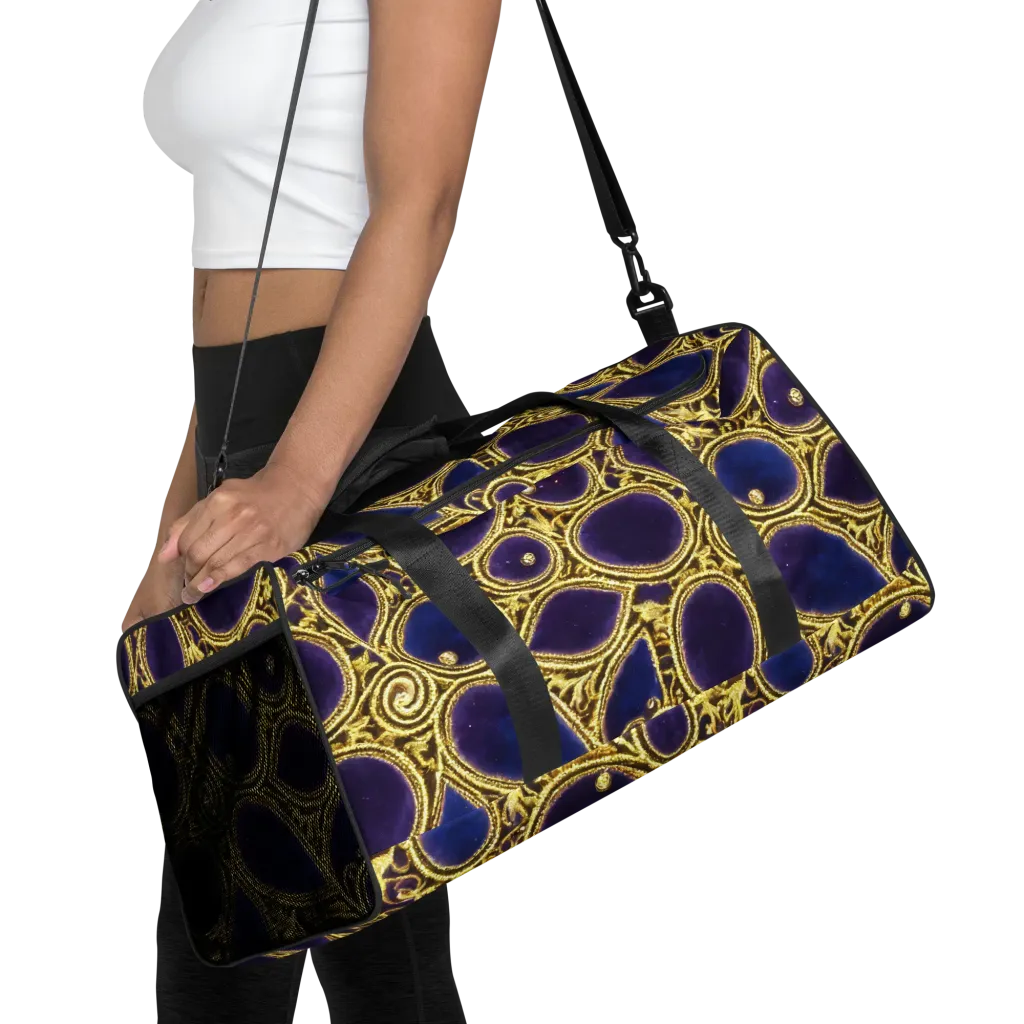 Gilded Midnight on Duffle Bag — Front