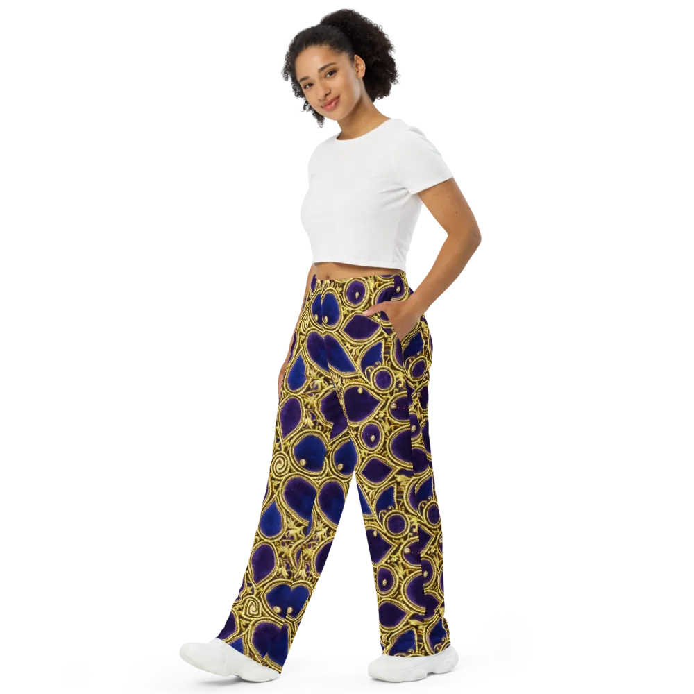 Gilded Midnight on Wide-Leg Pants — Left Front