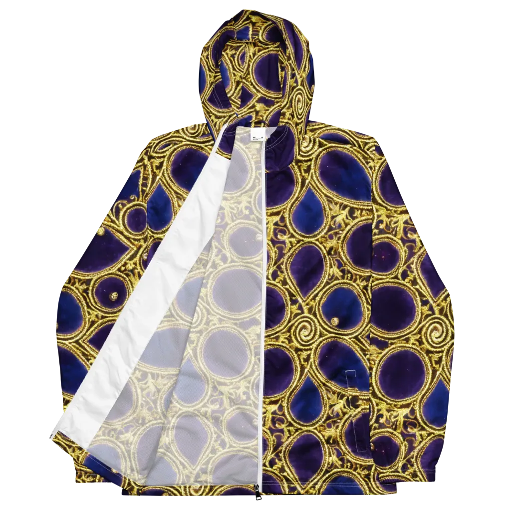 Gilded Midnight on Men's Windbreaker — Front