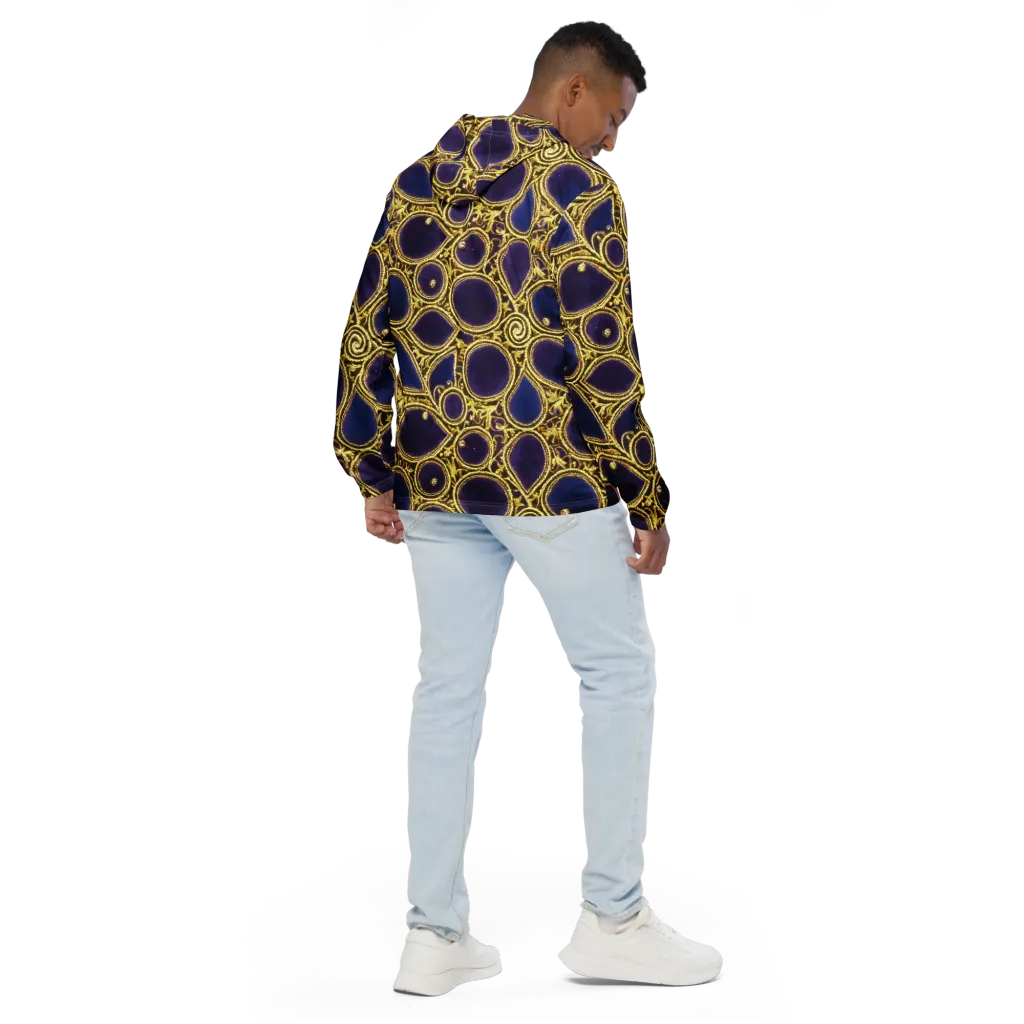 Gilded Midnight on Men's Windbreaker — Back