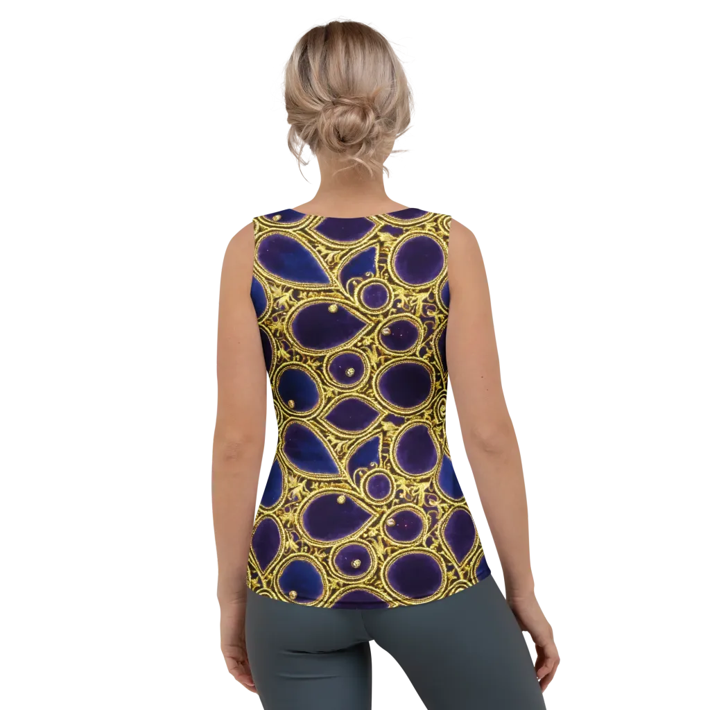 Gilded Midnight on Women's Tank Top — Back
