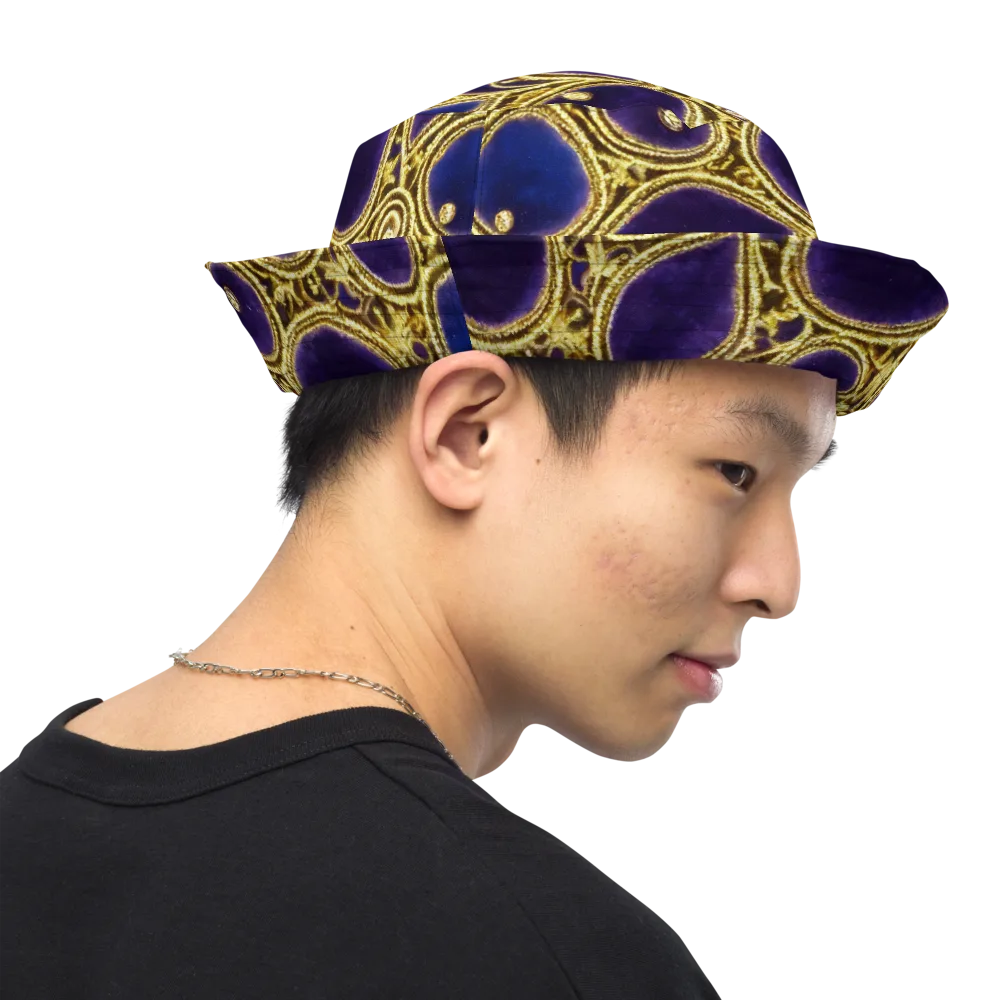 Gilded Midnight on Reversible Bucket Hat — Right Outside