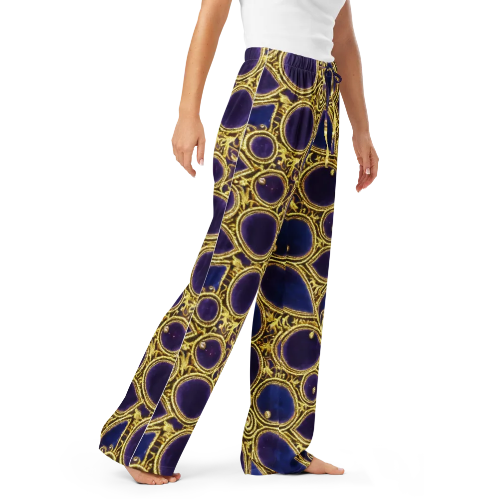 Gilded Midnight on Women's Pajama Pants — Right Front