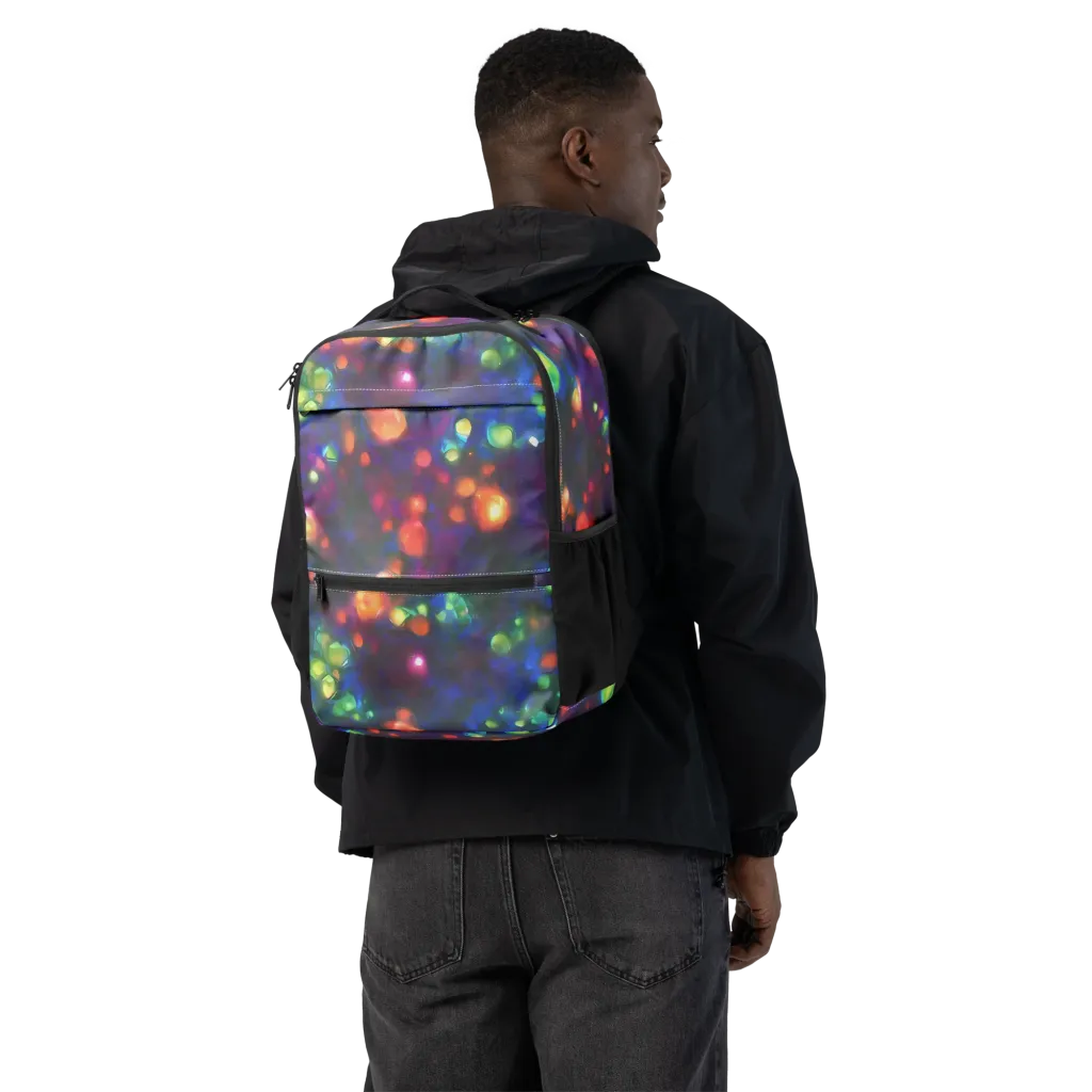 Chromatic Embers on Utility Backpack — Back