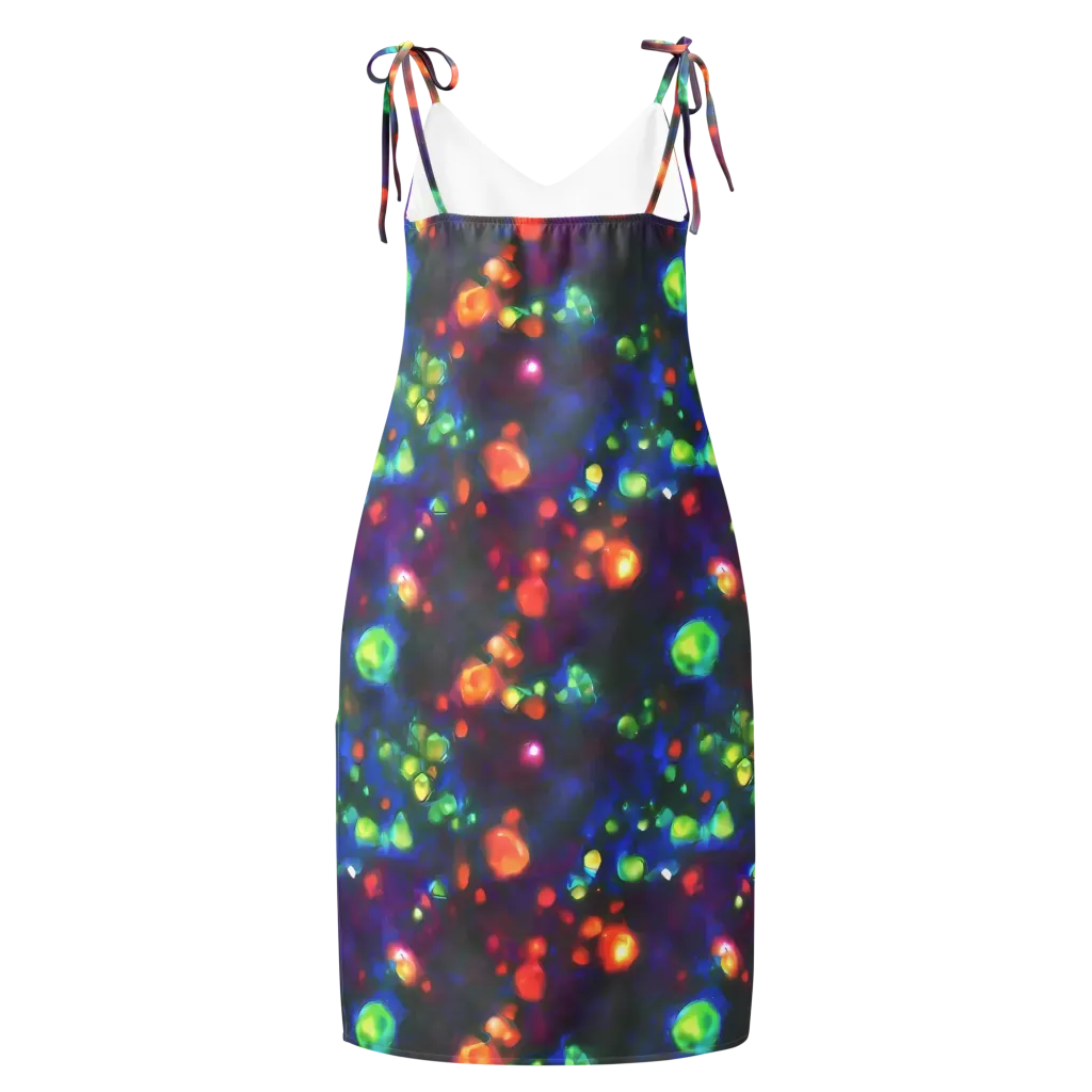 Chromatic Embers on Slip Dress — Back