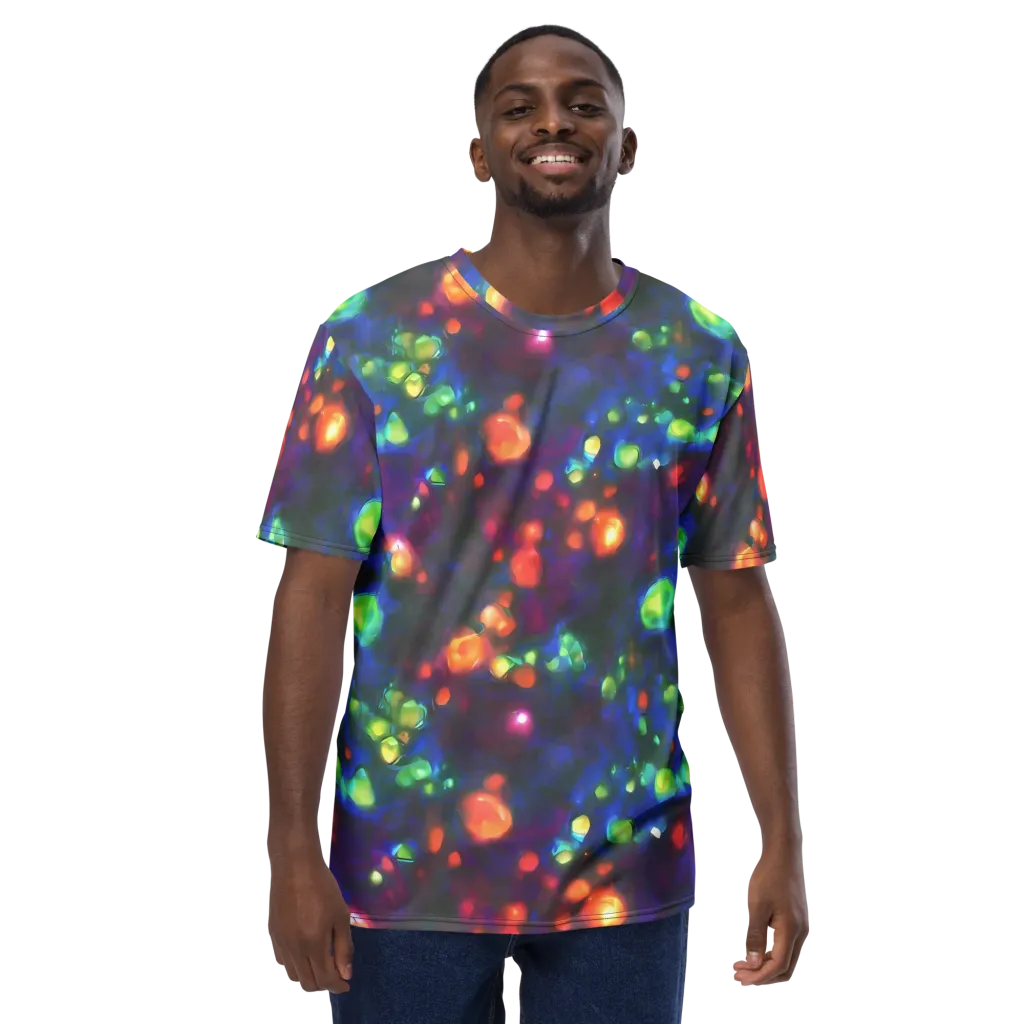 Chromatic Embers on Men's Crew Neck T-Shirt — Front