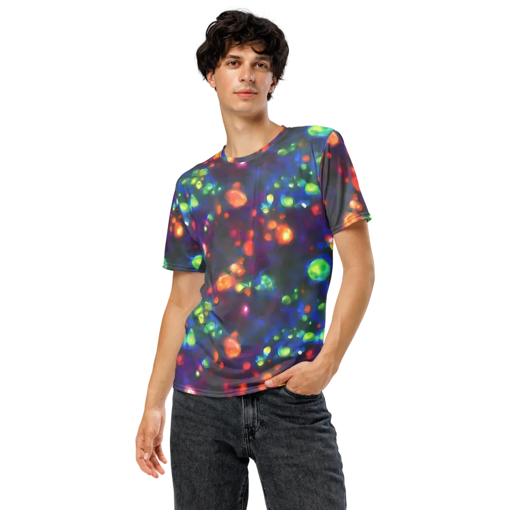 Chromatic Embers on Men's Crew Neck T-Shirt — Front