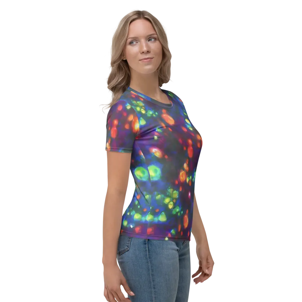 Chromatic Embers on Women's Crew Neck T-Shirt — Right
