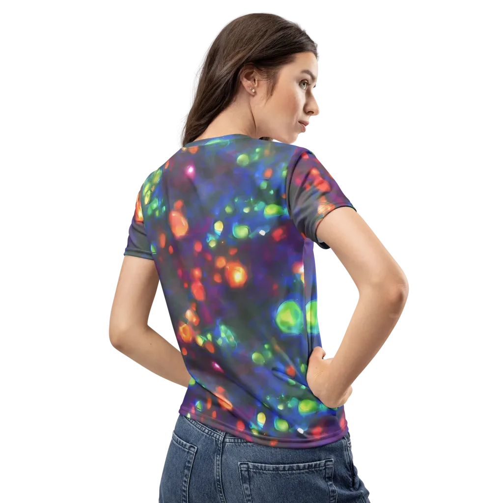 Chromatic Embers on Women's Crew Neck T-Shirt — Back