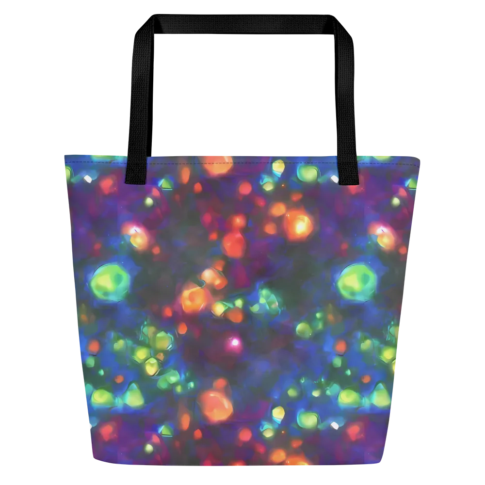 Chromatic Embers on Large Tote Bag W/ Pocket — Front
