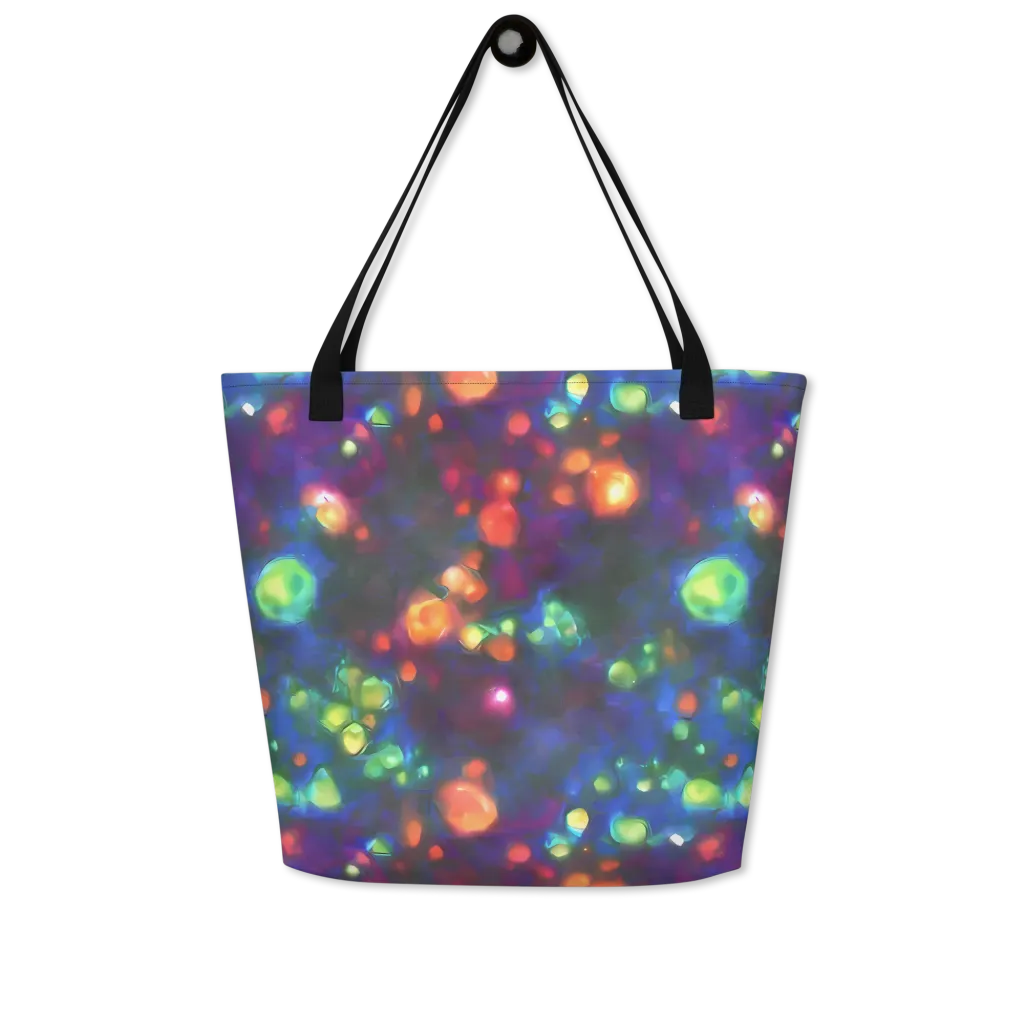 Chromatic Embers on Large Tote Bag W/ Pocket — Front