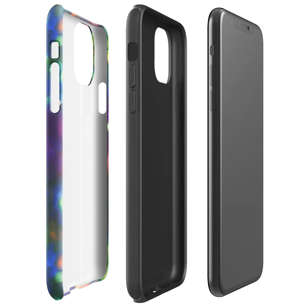 Chromatic Embers on Tough Case for iPhone® — Right