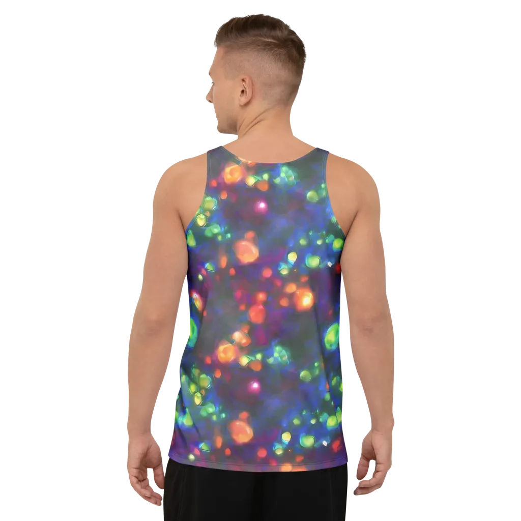 Chromatic Embers on Men's Tank Top — Back