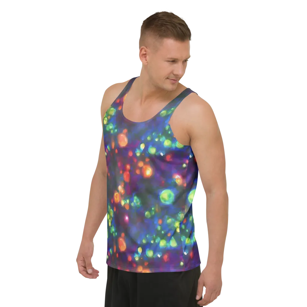 Chromatic Embers on Men's Tank Top — Left Front