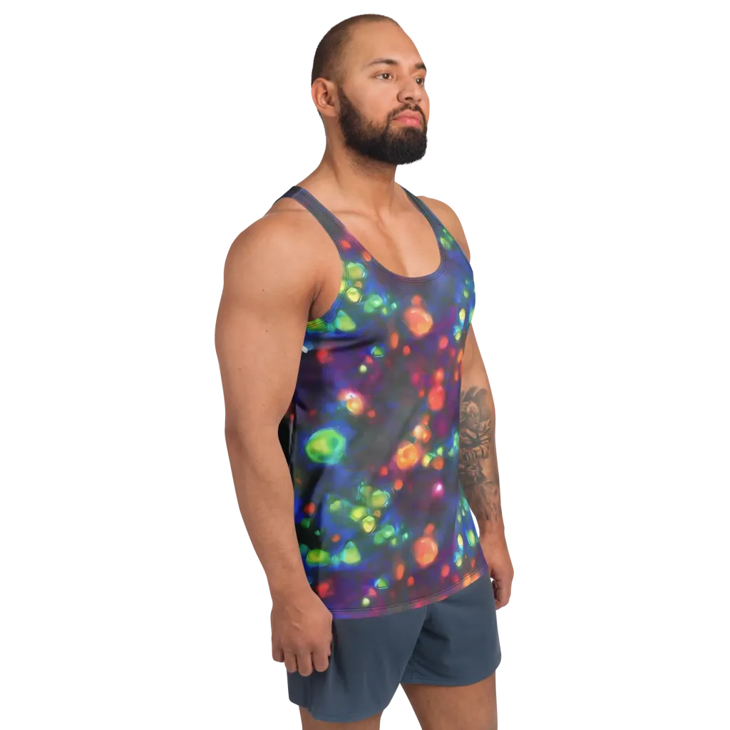 Chromatic Embers on Men's Tank Top — Right Front