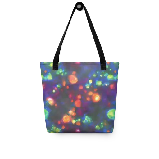 Chromatic Embers on a Tote Bag