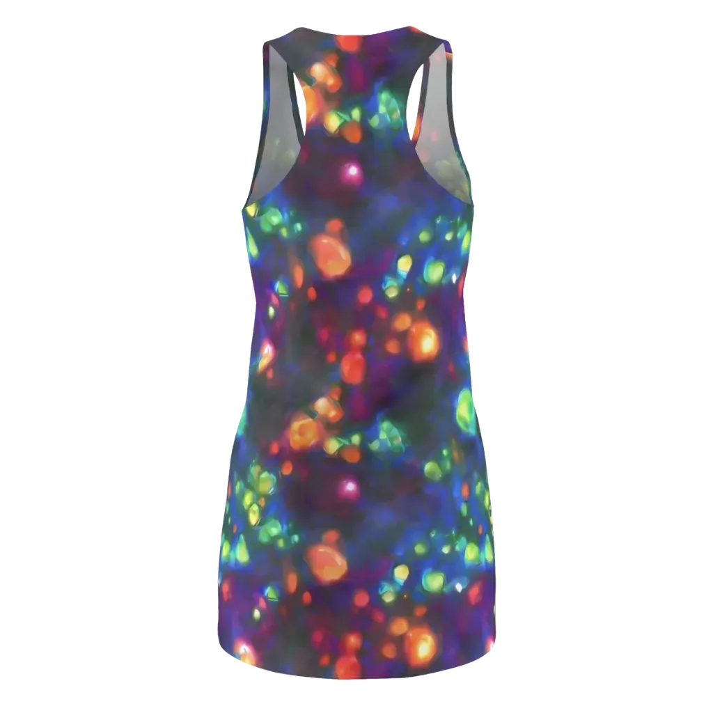 Chromatic Embers on Racerback Dress — Back