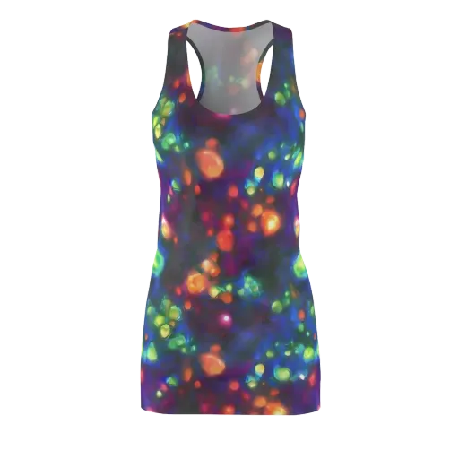 Chromatic Embers on a Racerback Dress