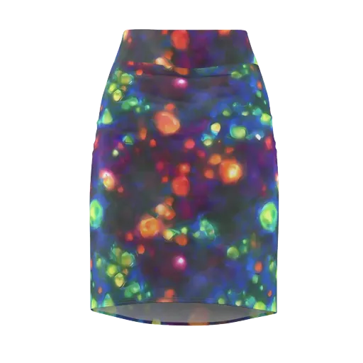 Chromatic Embers on a Pencil Skirt
