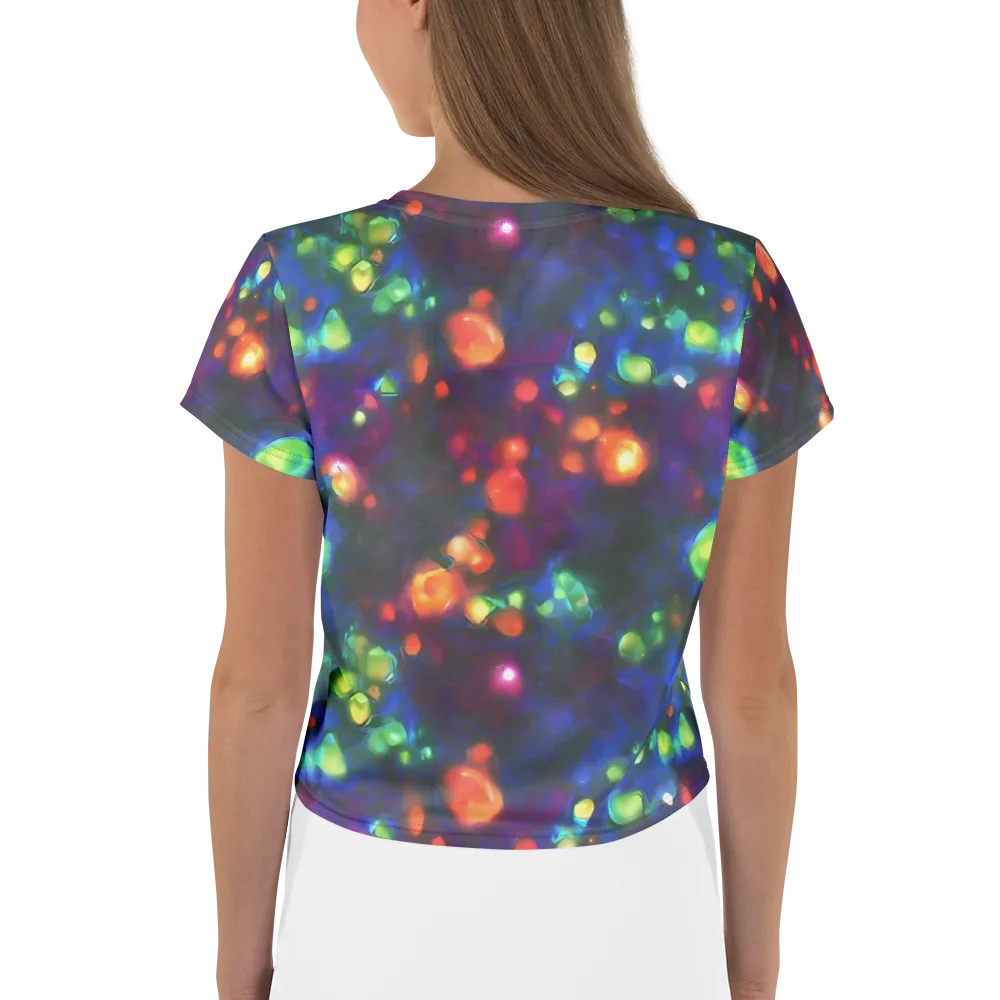 Chromatic Embers on Crop Tee — Back