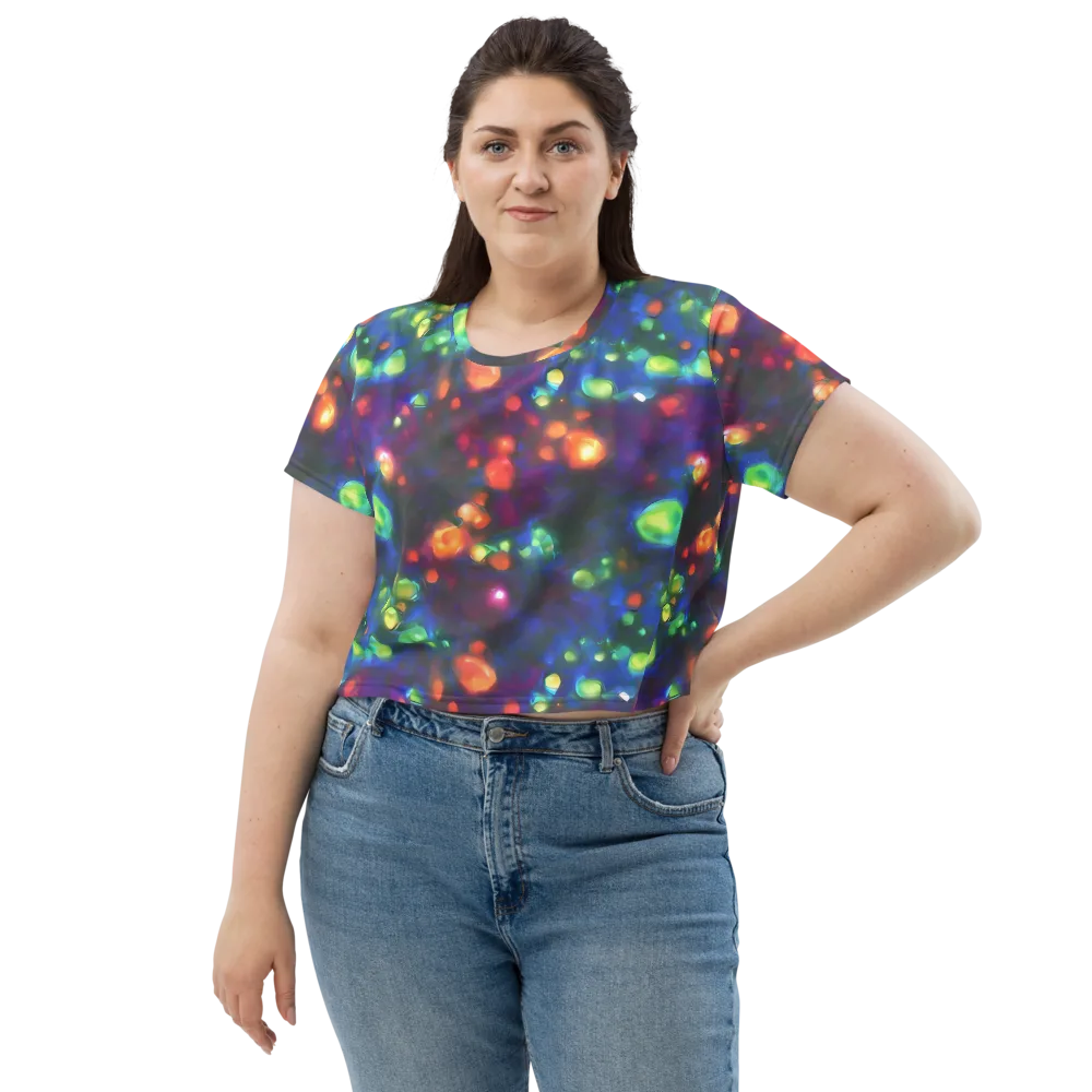 Chromatic Embers on Crop Tee — Front