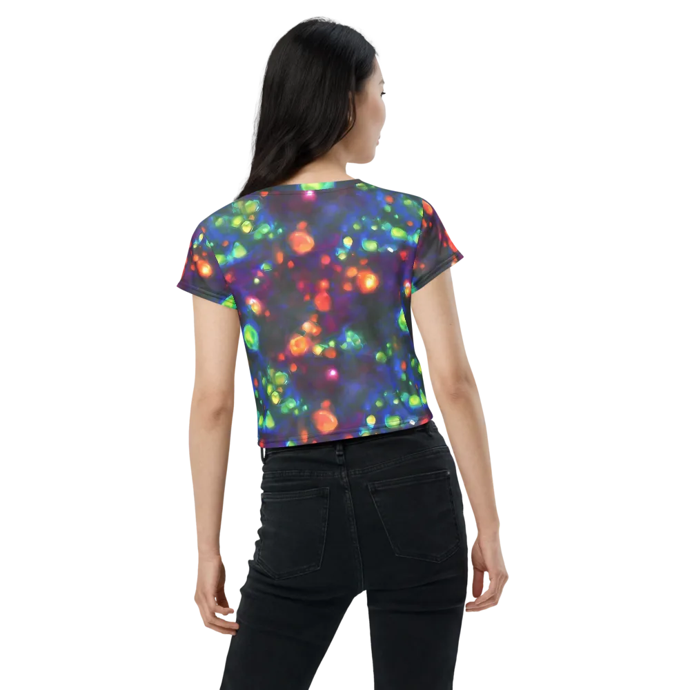 Chromatic Embers on Crop Tee — Back